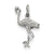 Sterling Silver Flamingo Charm hide-image