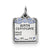 Sterling Silver Blue Birth Certificate Charm hide-image