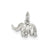 Elephant Charm in Sterling Silver