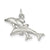 Dolphins Charm in Sterling Silver