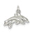 Dolphins Charm in Sterling Silver