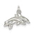 Sterling Silver Dolphins Charm hide-image