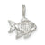 Sterling Silver Fish Charm hide-image