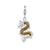 Amore La Vita Sterling Silver Brown Enamel Dragon Charm hide-image