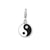 Amore La Vita Sterling Silver Enamel and Swarovski Elements Yin And Yang Charm hide-image