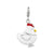 Amore La Vita Sterling Silver and Enamel Chicken Charm hide-image