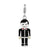 Amore La Vita Sterling Silver and Black Enamel Groom Charm hide-image