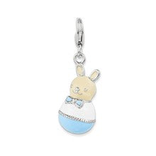 Amore La Vita Sterling Silver Enameled Bunny Charm hide-image