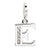 Amore La Vita Sterling Silver CZ Letter E Charm hide-image