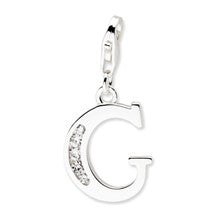 Amore La Vita Sterling Silver CZ Letter G Charm hide-image