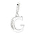 Amore La Vita Sterling Silver CZ Letter G Charm hide-image