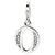 Amore La Vita Sterling Silver CZ Letter O Charm hide-image