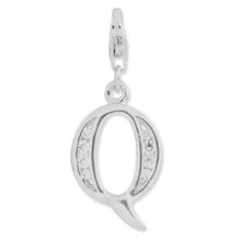 Amore La Vita Sterling Silver CZ Letter Q Charm hide-image