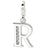 Amore La Vita Sterling Silver CZ Letter R Charm hide-image