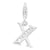 Amore La Vita Sterling Silver CZ Letter X Charm hide-image