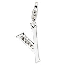 Amore La Vita Sterling Silver CZ Letter Y Charm hide-image