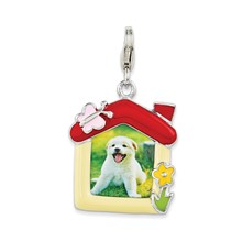 Amore La Vita Sterling Silver Enameled Pet Picture Frame Charm hide-image