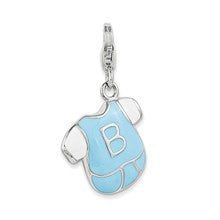 Amore La Vita Sterling Silver Enameled Shirt Charm hide-image