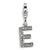 Amore La Vita Sterling Silver CZ Letter E Charm hide-image