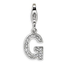 Amore La Vita Sterling Silver CZ Letter G Charm hide-image