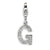 Amore La Vita Sterling Silver CZ Letter G Charm hide-image