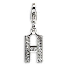 Amore La Vita Sterling Silver CZ Letter H Charm hide-image