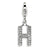 Amore La Vita Sterling Silver CZ Letter H Charm hide-image