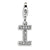 Amore La Vita Sterling Silver CZ Letter I Charm hide-image