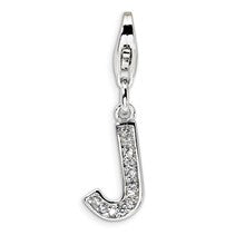 Amore La Vita Sterling Silver CZ Letter J Charm hide-image