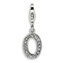 Amore La Vita Sterling Silver CZ Letter O Charm hide-image