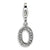 Amore La Vita Sterling Silver CZ Letter O Charm hide-image