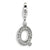 Amore La Vita Sterling Silver CZ Letter Q Charm hide-image