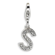 Amore La Vita Sterling Silver CZ Letter S Charm hide-image