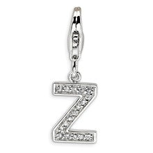 Amore La Vita Sterling Silver CZ Letter Z Charm hide-image