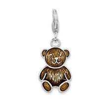 Amore La Vita Sterling Silver Enameled Teddy Bear Charm hide-image