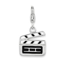 Amore La Vita Sterling Silver Enameled Movie Clapper Board Charm hide-image