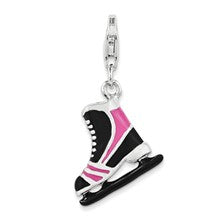 Amore La Vita Sterling Silver Enameled 3-D Ice Skate Charm hide-image