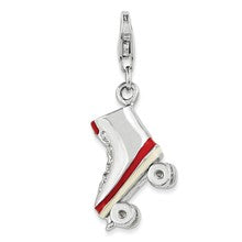 Amore La Vita Sterling Silver And Enameled Roller Skate Charm hide-image