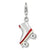 Amore La Vita Sterling Silver And Enameled Roller Skate Charm hide-image