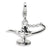 3-D Enameled Magic Lamp Charm in Sterling Silver