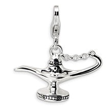 Amore La Vita Sterling Silver 3-D Enameled Magic Lamp Charm hide-image