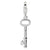 Amore La Vita Sterling Silver Polished Oval Skeleton Key Charm hide-image