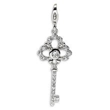 Amore La Vita Sterling Silver CZ Key Charm hide-image