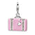 Amore La Vita Sterling Silver Swarovski Element Laptop Bag Charm hide-image