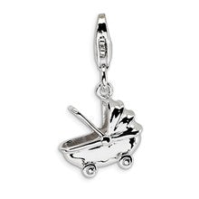 Amore La Vita Sterling Silver Baby Carriage Charm hide-image