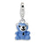 Amore La Vita Sterling Silver Blue Enamel Teddy Bear Charm hide-image