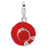 CZ Enamel Hat Charm in Sterling Silver