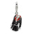 Amore La Vita Sterling Silver 3-D Black & Red Enameled Coat Charm hide-image