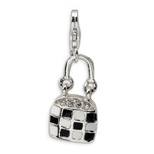 Amore La Vita Sterling Silver Enameled Purse Charm hide-image