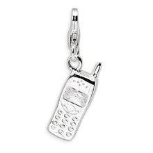 Amore La Vita Sterling Silver Polished Cell Phone Charm hide-image